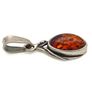 Vintage 925 Sterling Silver Natural Baltic Amber Charm Image 7