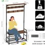 Coat Rack 4 in 1 with Shoe Bench Image 2