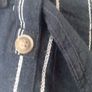 ladies trousers navy with a white pinstripe...new Image 4