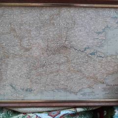 Vintage  Map Of England  ( Section Iv )