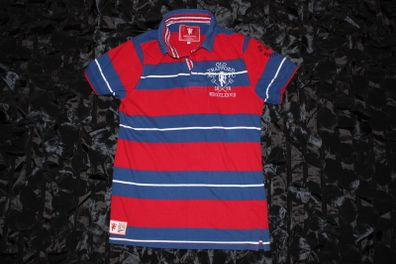 Manchester United Polo Tee Shirt S Adults Red Devils Heritage Range