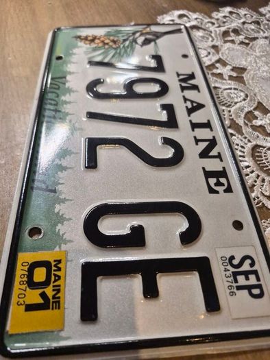 Vintage License Plate