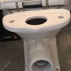 Brand New Floor Mounted Toilet with Seat
