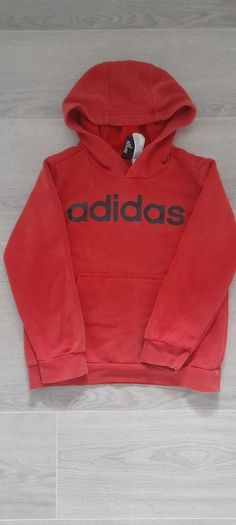 ADIDAS red hoody top