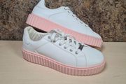 womens FAITH PLATFORM trainers runners white pink Size UK 8  EU 41 (AT2)