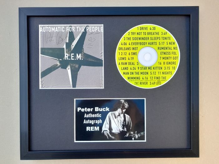 REM Peter Buck autograph