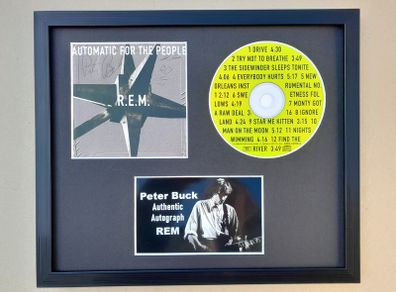 REM Peter Buck autograph
