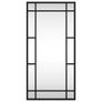 Wall Mirror Black 30x60 cm Rectangle Iron Image 2
