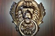 Large cast iron door knocker x2