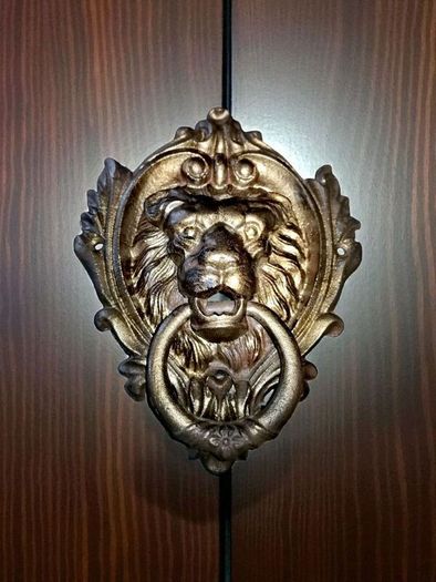 Large cast iron door knocker x2
