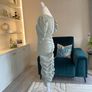 Ladies Light Sage Green Ruched AX Paris Dress Image 9
