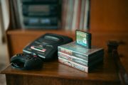Sega Megadrive 2 with games