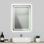 NEW SALE | 600x500 Bathroom Wall Mirror with LED Lights, LED Bathroom Mirror Anti-fog, Touch Sensor Switch, Wall Mounted Vanity Mirror Vertical or Horizontal Image 2