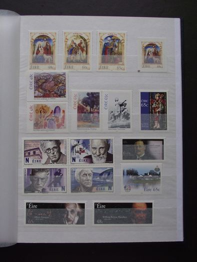 A new stock book (Number 2) filled with mint Irish stamps from years 1968-2000