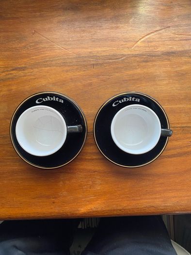 Set of 2 coffee Espresso cups - Cubita - Cafe' de Cuba