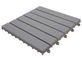 Decking Tiles 10 pcs Grey Wash 30x30 cm Solid Acacia Wood