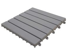 Decking Tiles 10 pcs Grey Wash 30x30 cm Solid Acacia Wood