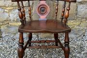 Victorian Elm &amp; Beech Windsor Armchair.
