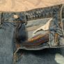 Denim mini skirt. Size XS Image 4