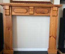 Solid pine fireplace frame mantle piece