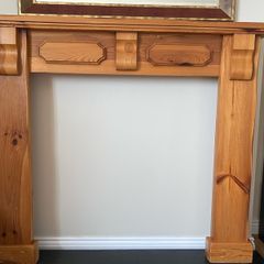 Solid pine fireplace frame mantle piece