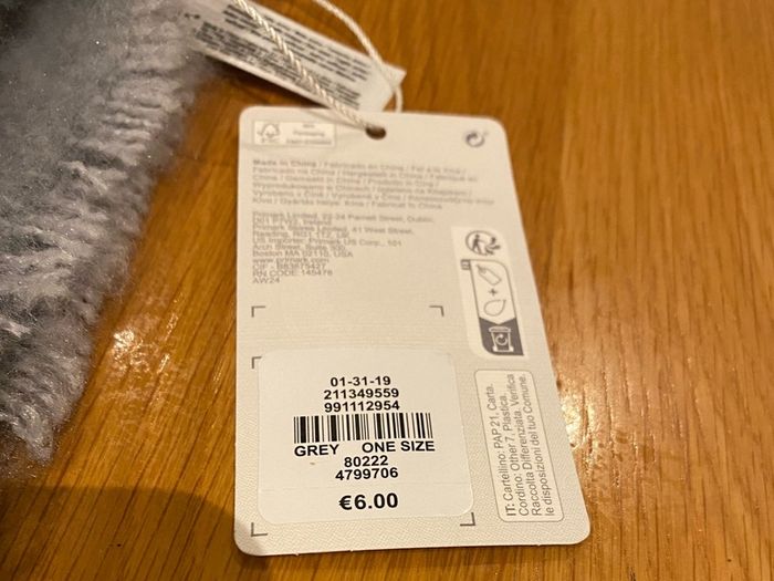 Pennys Scarf Light Grey