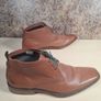 Mens Ted Baker Ashcroft Tan Leather  Boots Chukka Square Toe Size Uk 10 Eu 44 Image 9