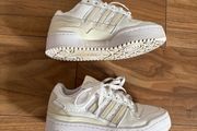 adidas Forum Bold platform trainers in white/cream