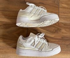 adidas Forum Bold platform trainers in white/cream