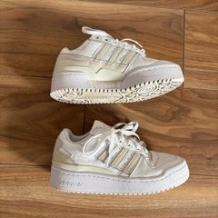 adidas Forum Bold platform trainers in white/cream