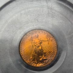 Gold. 1/10th Ms69 Usa Eagle
