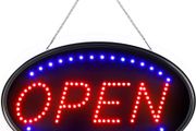 Open Sign Board XL, LED Open Sign, 59 x 36 cm, Open