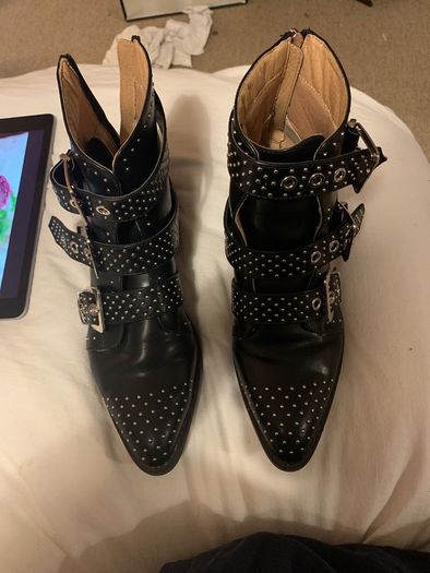 Studded ankle boots