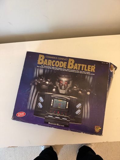 Barcode Battler (Tomy/Epoch, 1992) - boxed with manual and cards, English edition
