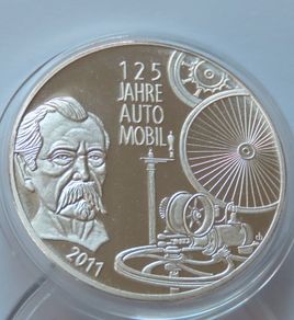 Carl Benz 125 years Automobile Germany 10 euro proof pattern coin 2011
