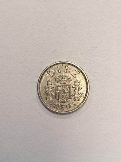 Spain 10 pesetas coin