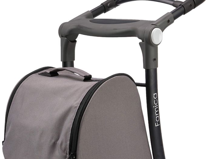 1 x Shop and Sit Trolley Grey/Black