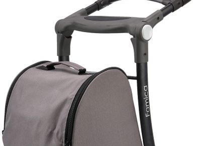 1 x Shop and Sit Trolley Grey/Black