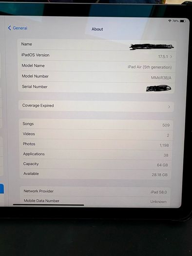 iPad Air 5th Generation WiFi + Cellular
