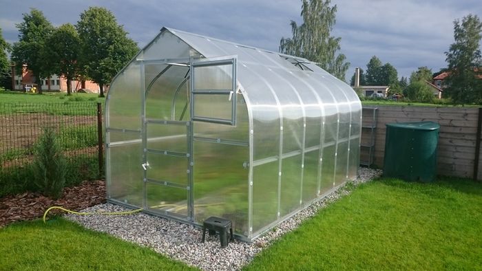 Greenhouse Raindrop shape polycarbonate poly tunnel