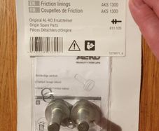 Friction pad kit for ALKO AKS 1300 coupling head
