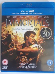 Immortals 3D [2011] Henry Cavill, Stephen Dorff, Luke Evans, John Hurt, Isabel Lucas, Kellan Lutz, Freida Pinto, Joseph Morgan, Daniel Sharman & Mickey Rourke [3D+Blu-ray Movie]