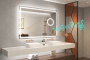 LED Bathroom Mirror Antifog Bluetooth Makeup Dual LED