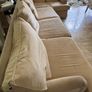 Velvet beige Large Sofa Image 2