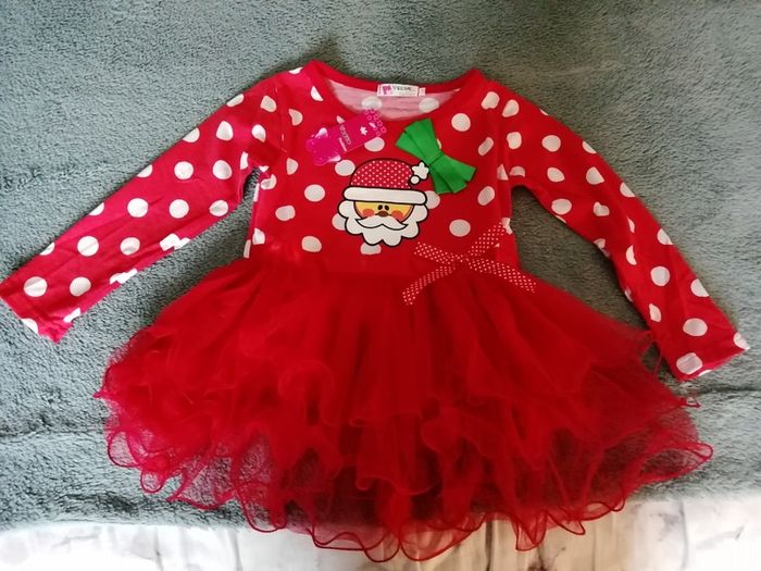 New Girl Christmas Santa Tutu Dress size 5-6yrs