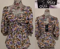 Quiz Top, New With Tags