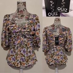 Quiz Top, New With Tags
