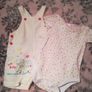 adams baby 2 Piece Outfit, Linen dungaree,s and top set, Image 9