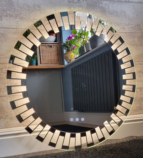 LED Bathroom Mirror 80cm Antifog Demister