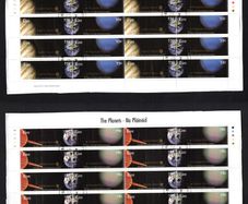 2007 Ireland The Planets (Jupiter, Neptune, Saturn & Uranus) Commemorative Stamp Sheetlets Plate 1A1A1A1A1A Fine Used with Dublin cancel of 25th May 2007 (First day of issue)